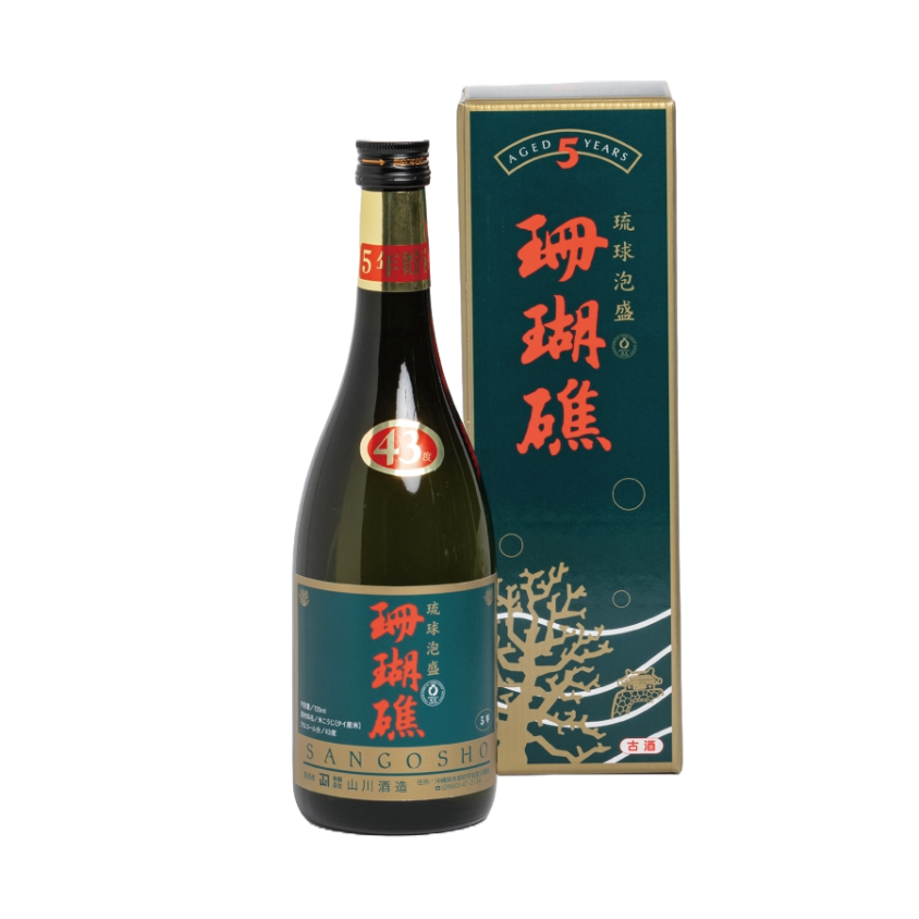 琉球泡盛 珊瑚礁5年古酒 43度 720ml