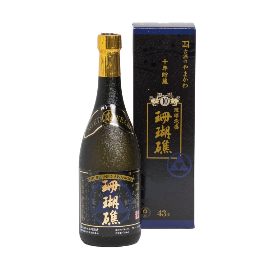 琉球泡盛 珊瑚礁10年古酒 43度 720ml